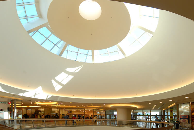 Centro Commerciale Roma Est interni soffitto - Nuovo Centro commerciale prefabbricato